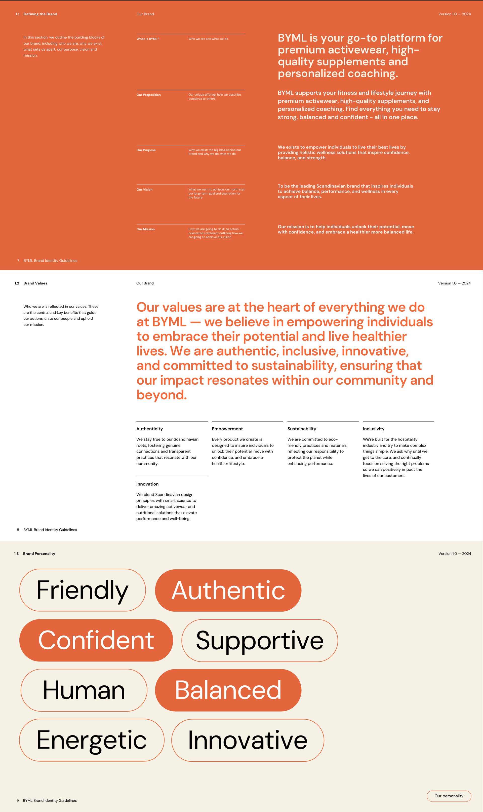 BYML brand values page